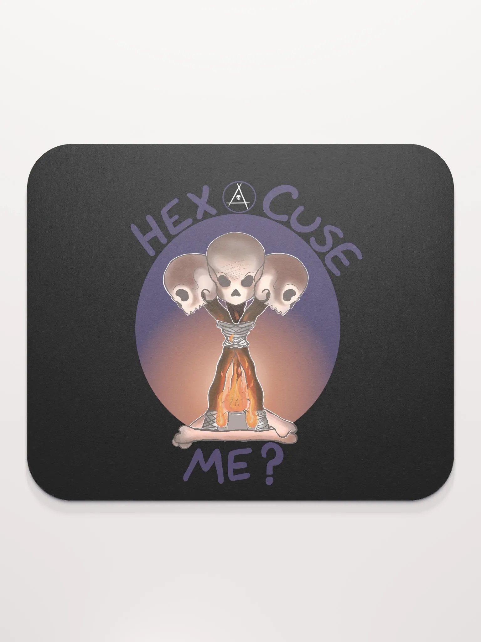 Glowing Skull Mouse Pad product image (2)