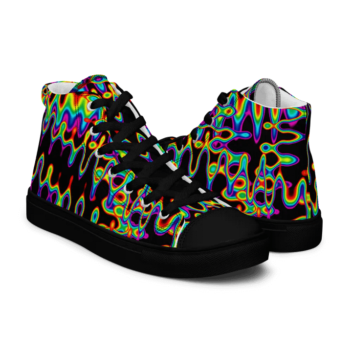 rainbows melt High Top canvas shoes (womens) product image (1)
