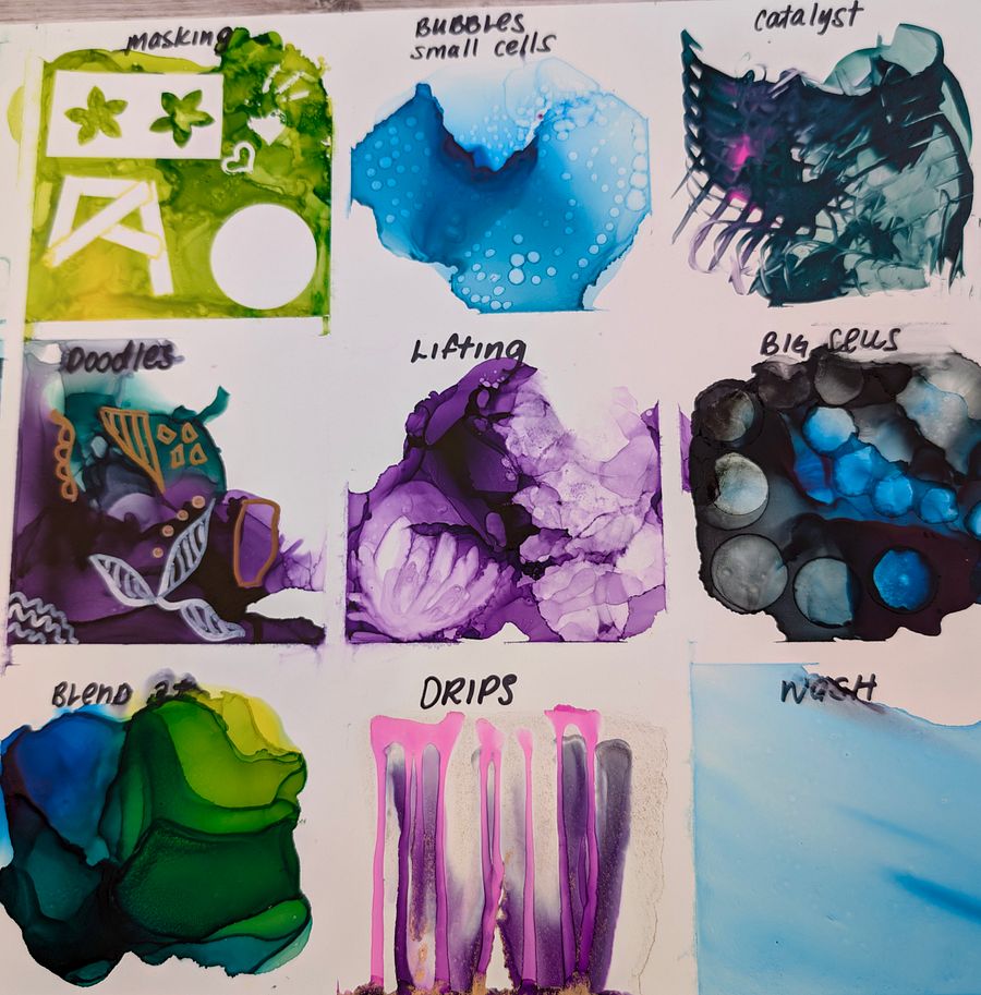 Free Digital Download: Master Alcohol Ink Art: 18 Techniques & Effects Reference Photos product image (3)