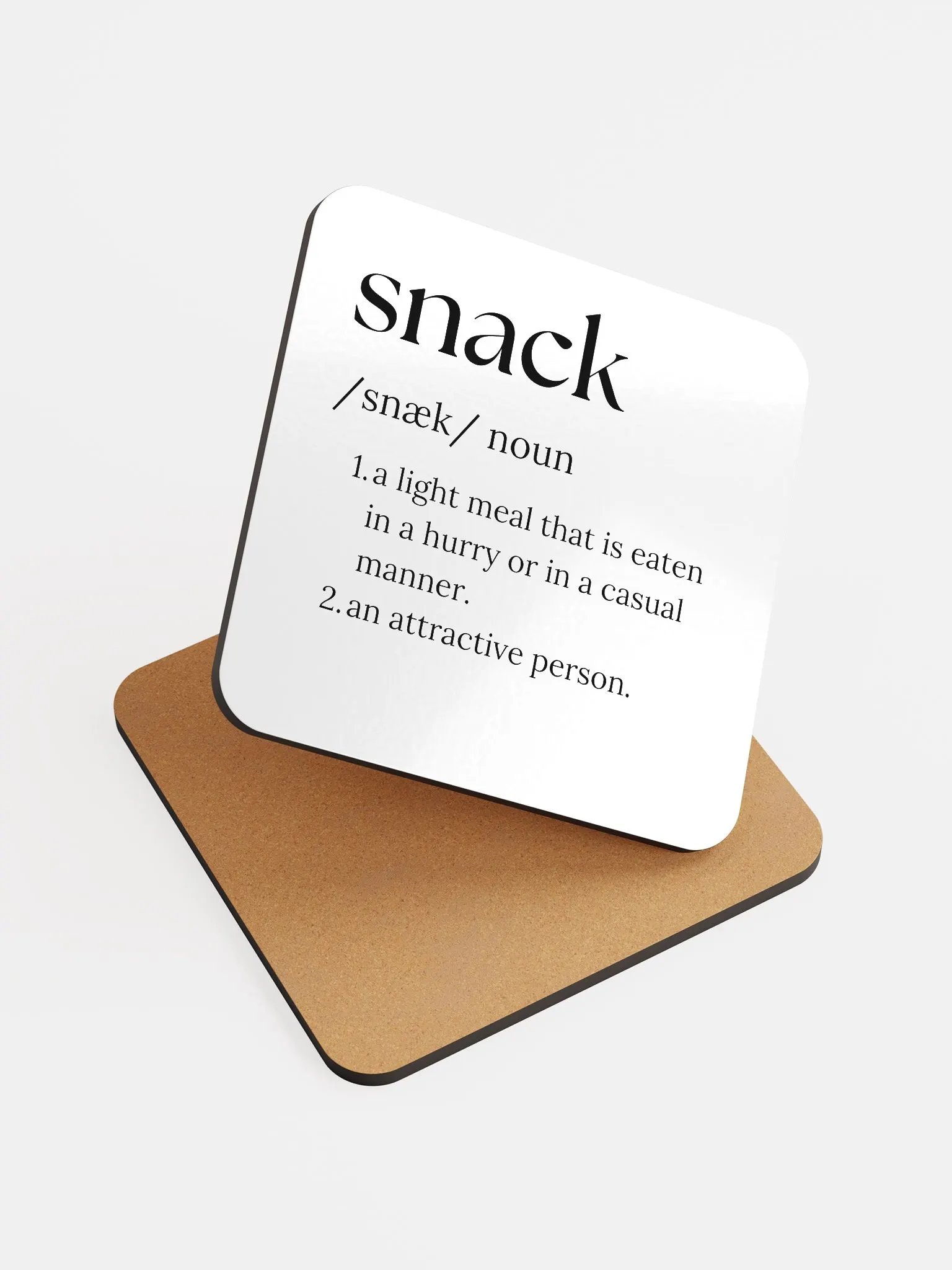 Snack Definition Cork Coaster product image (6)