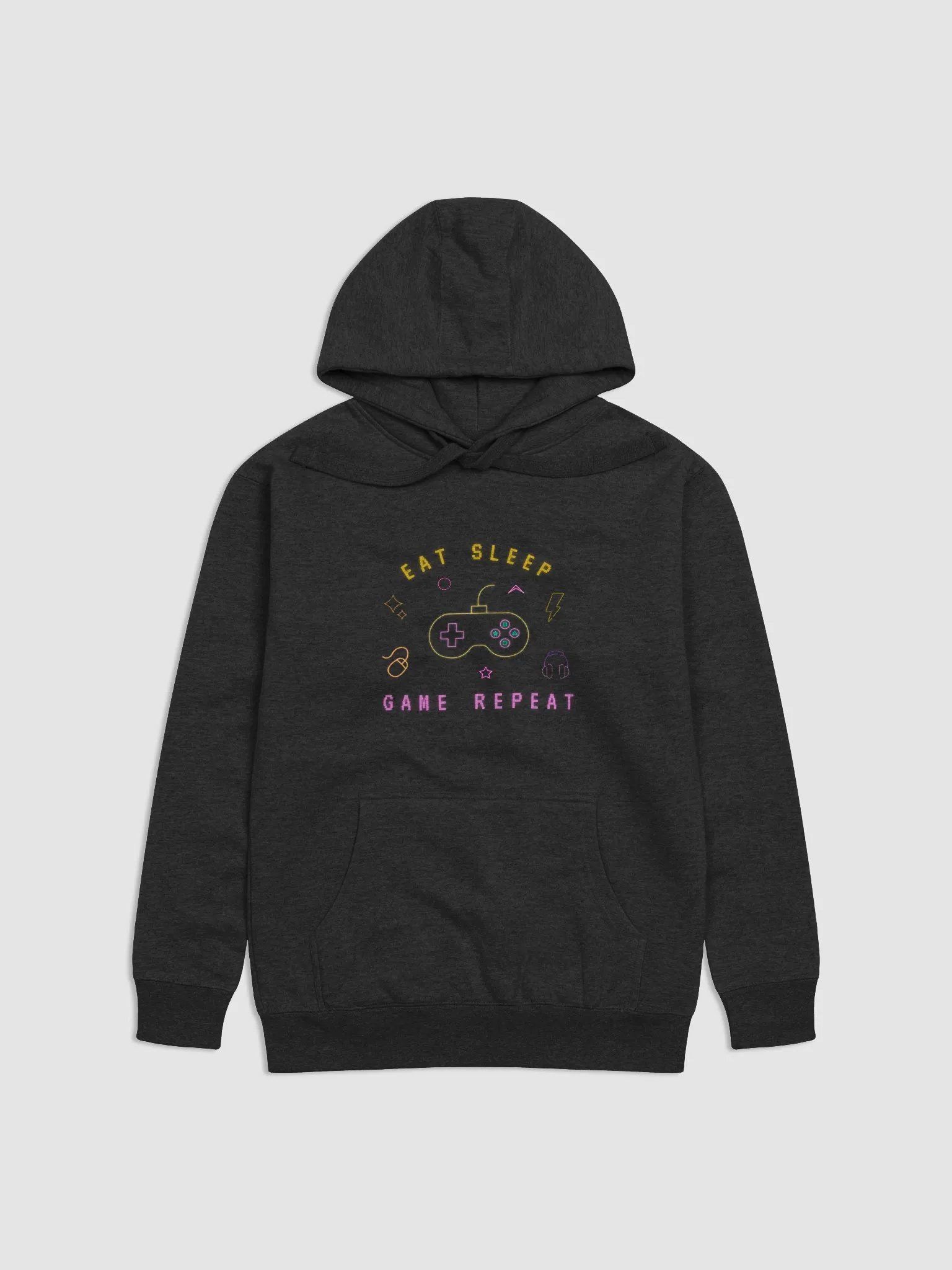 Eat Sleep Game Repeat Cotton Heritage Unisex Premium Hoodie product image (7)