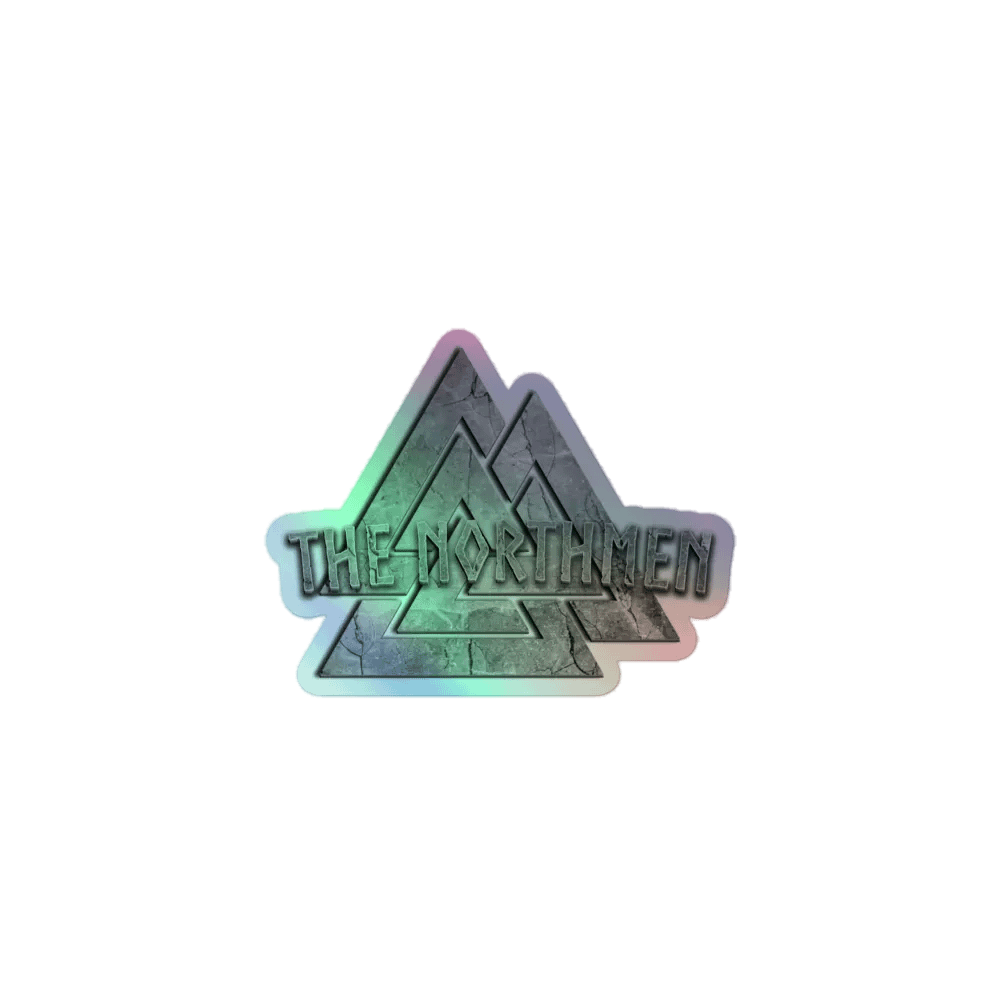 The Northmen Valknut - Grey - Holo Sticker product image (1)