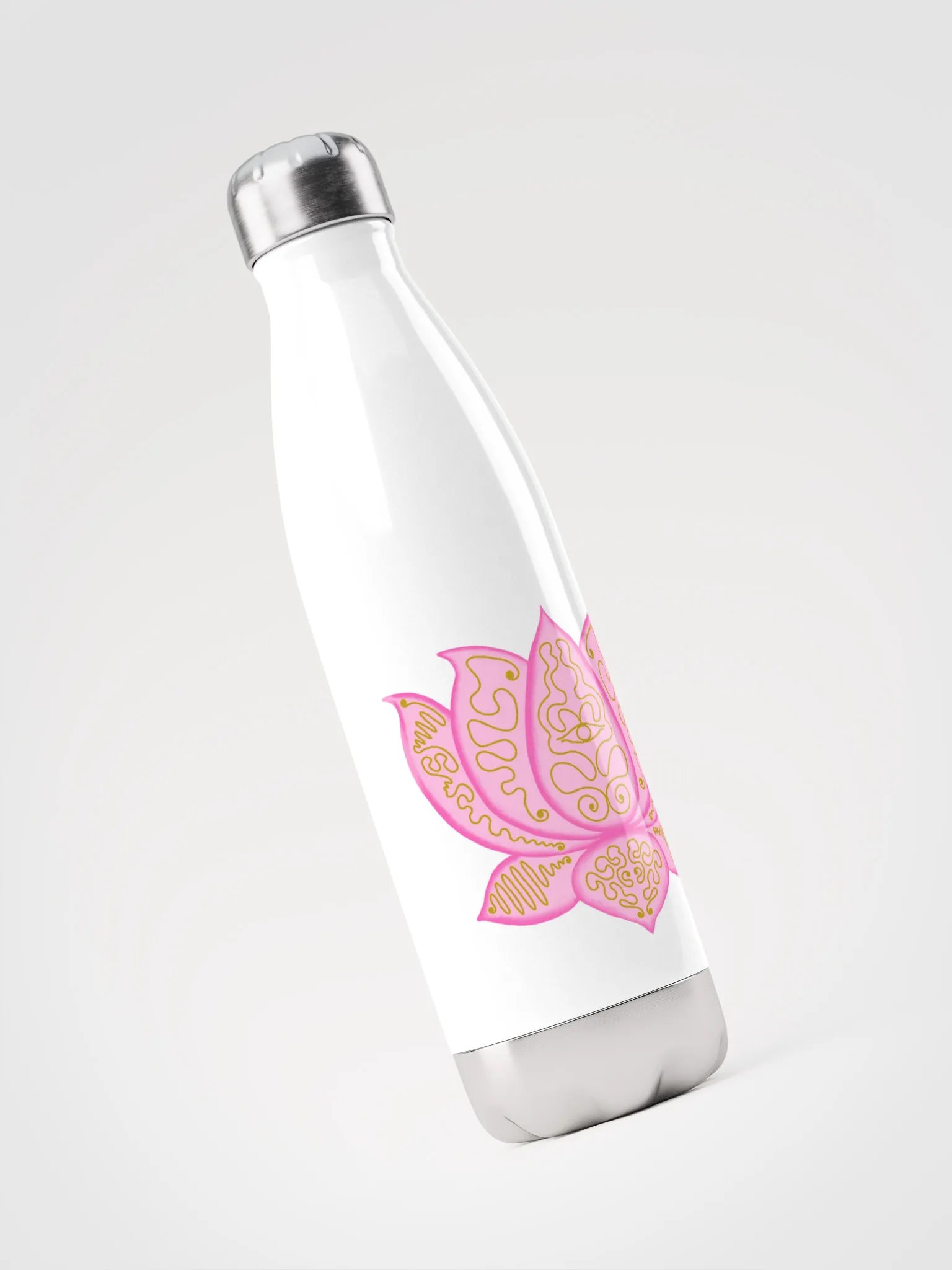 Golden Lotus Stainless Steel Water Bottle product image (3)