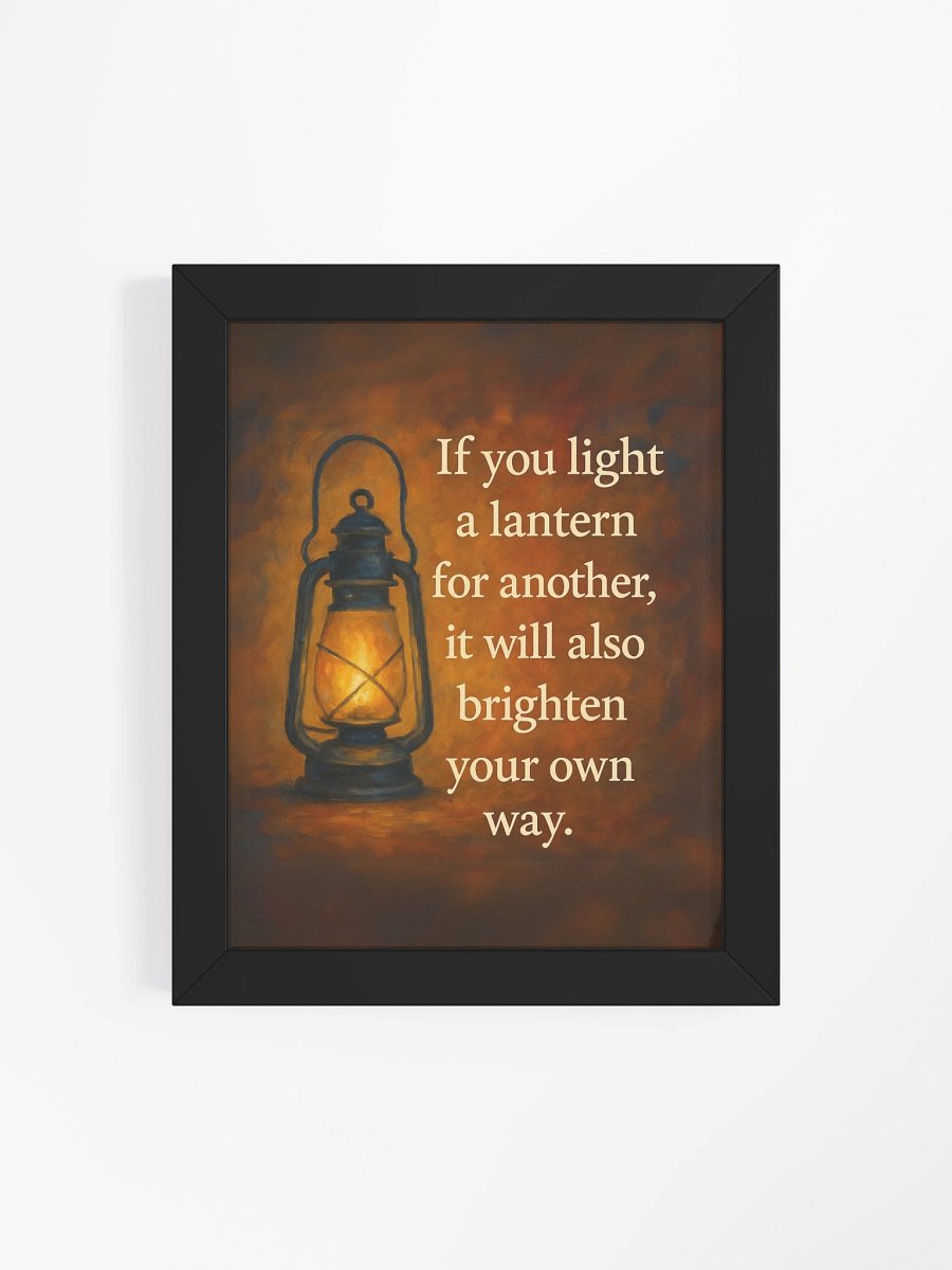 Light a Lantern – Framed Poster product image (4)