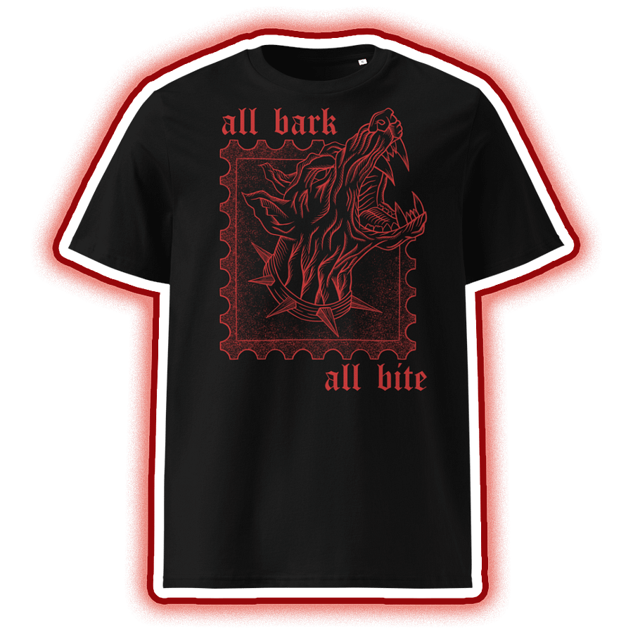 ALL BARK ALL BITE FRONT PRINT SHIRT product image (1)
