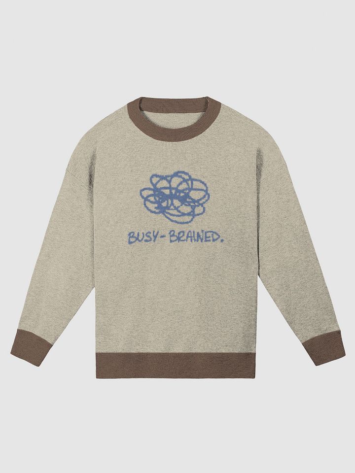 BUSY-BRAINED (teal design) knitwear crewneck product image (4)