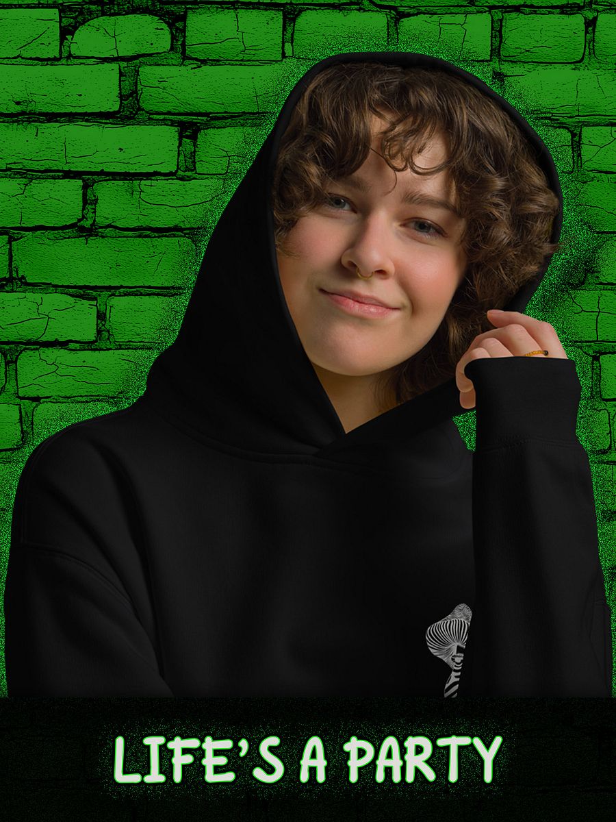 LIFE'S A PARTY JUST ADD MUSHROOMS Unisex Premium Oversized Hoodie product image (4)