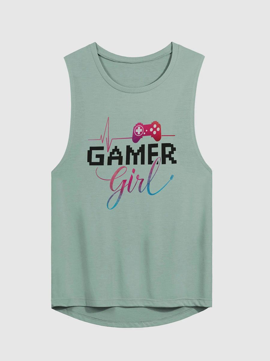 Gamer Girl Heartbeat Flowy Muscle Tank product image (4)