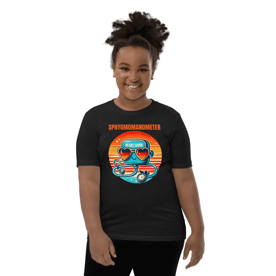medical device tee, Heart Saver Sphygmomanometer Youth T-Shirt product image (10)