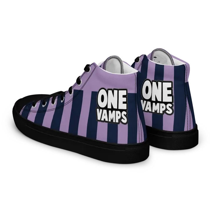 Women's High Top Canvas Shoes OneVamps Purple Blue color product image (1)