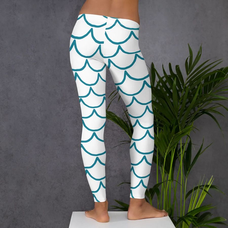 Mermaid Print Leggings – Magical, Stylish & Comfortably Chic product image (6)