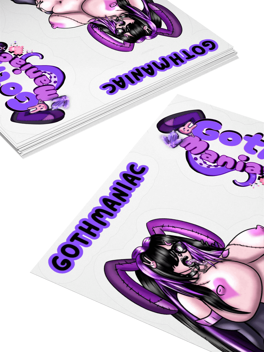 💜 GothManiac Sexy Sticker Sheet - 🐰Art By SinCityAlley💜 product image (8)