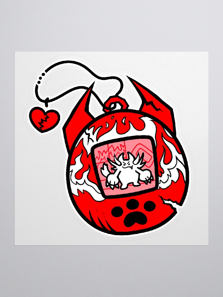 Heartbreaker Virtual Meow // Sticker 2 - Red product image (1)