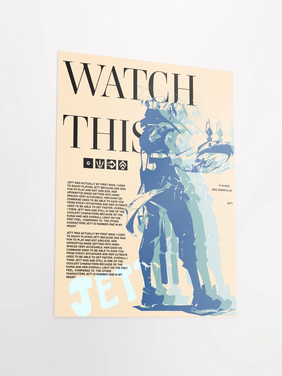 WATCH THIS - 12 x 16 poster product image (3)