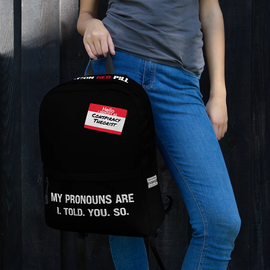 “Conspiracy Pronouns” Back Pack product image (17)