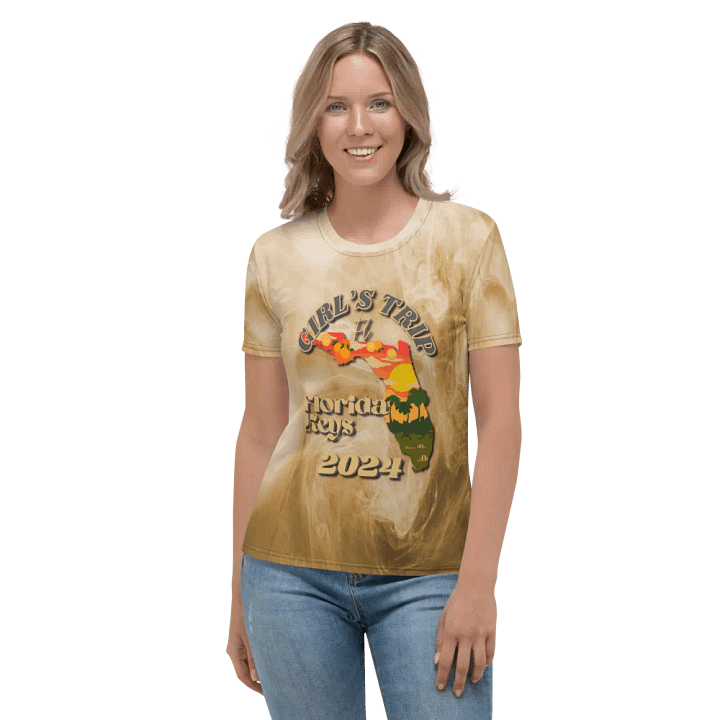 Girls Trip Florida Keys Fl 2024 All Over Print T-shirt product image (2)