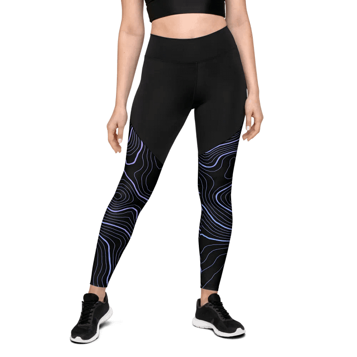 Black Topography Leggings product image (1)