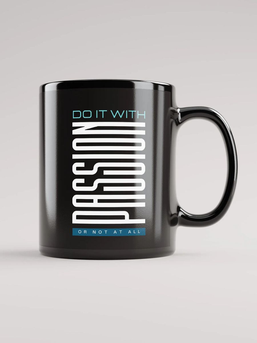 Do it With Passion Black Glossy Mug product image (1)