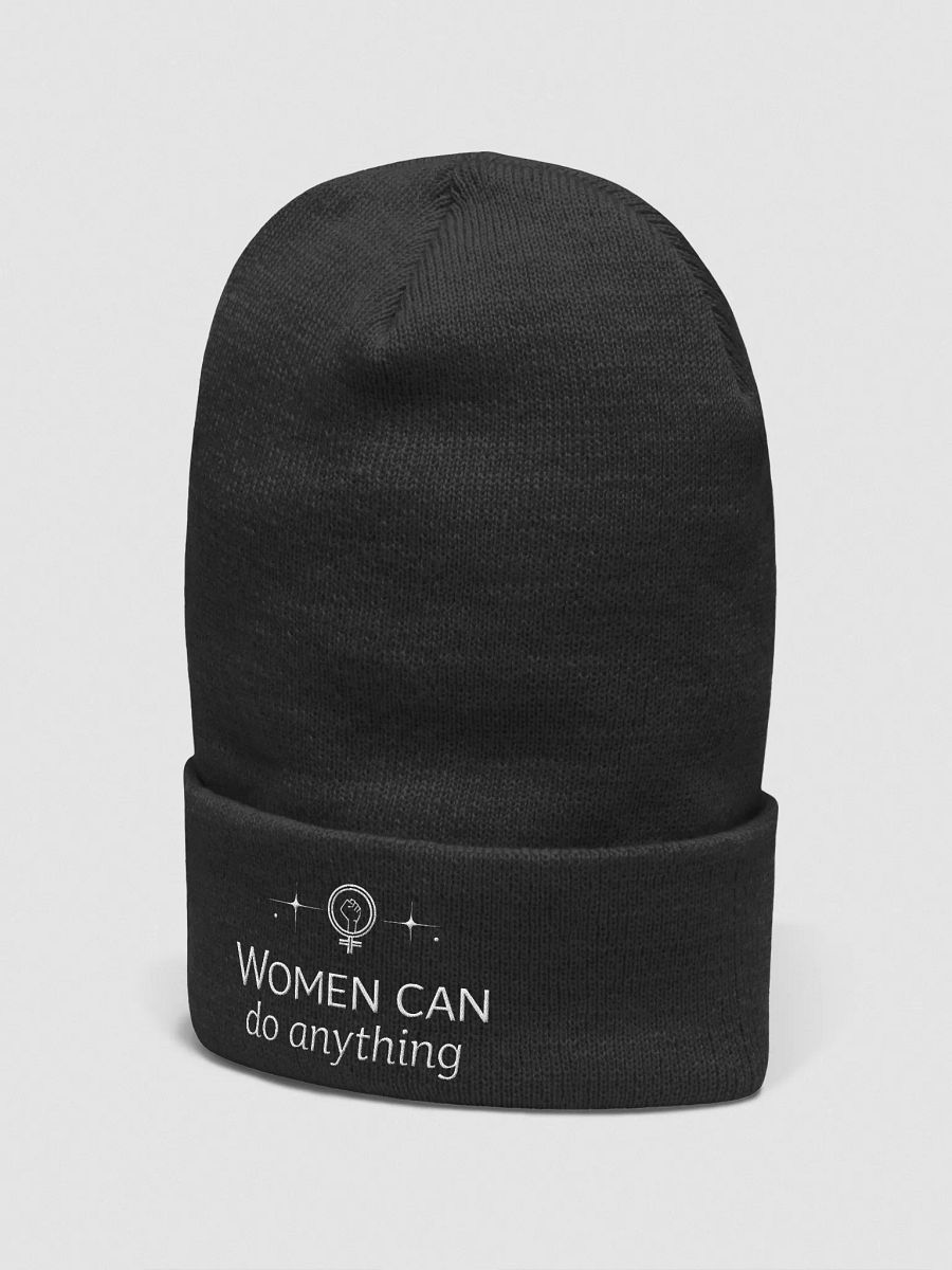 Women Can Do Anything Michelle Obama Inspired Beanie — Empower Your Spirit, Wear Your Strength product image (2)