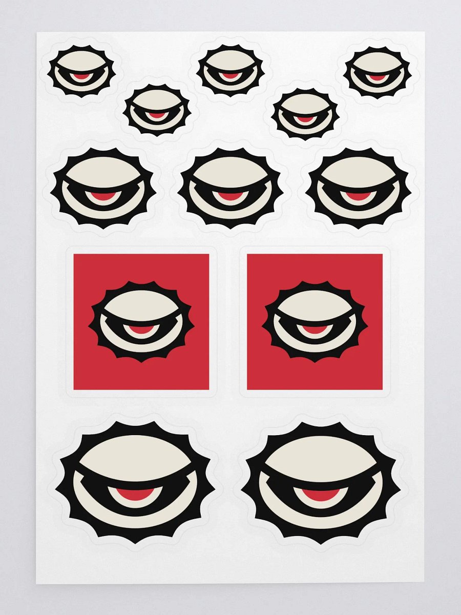 SCOWL STICKER SHEET product image (1)