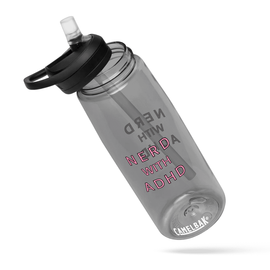 Nerd With ADHD Stylized Water Bottle product image (6)