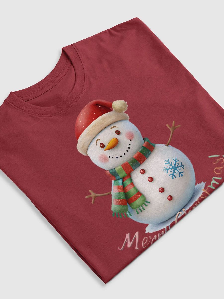 Cheerful Snowman Merry Christmas Tee product image (2)