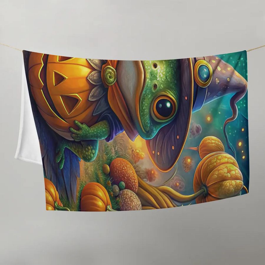 Cute Frog Halloween Blanket product image (21)