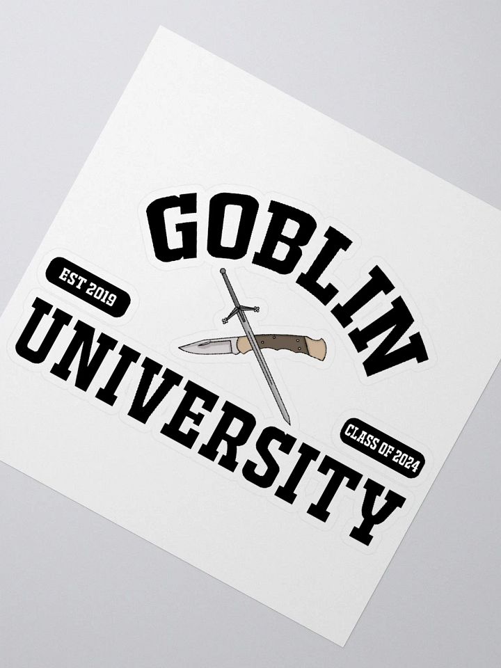 Goblin University Black Sticker product image (6)