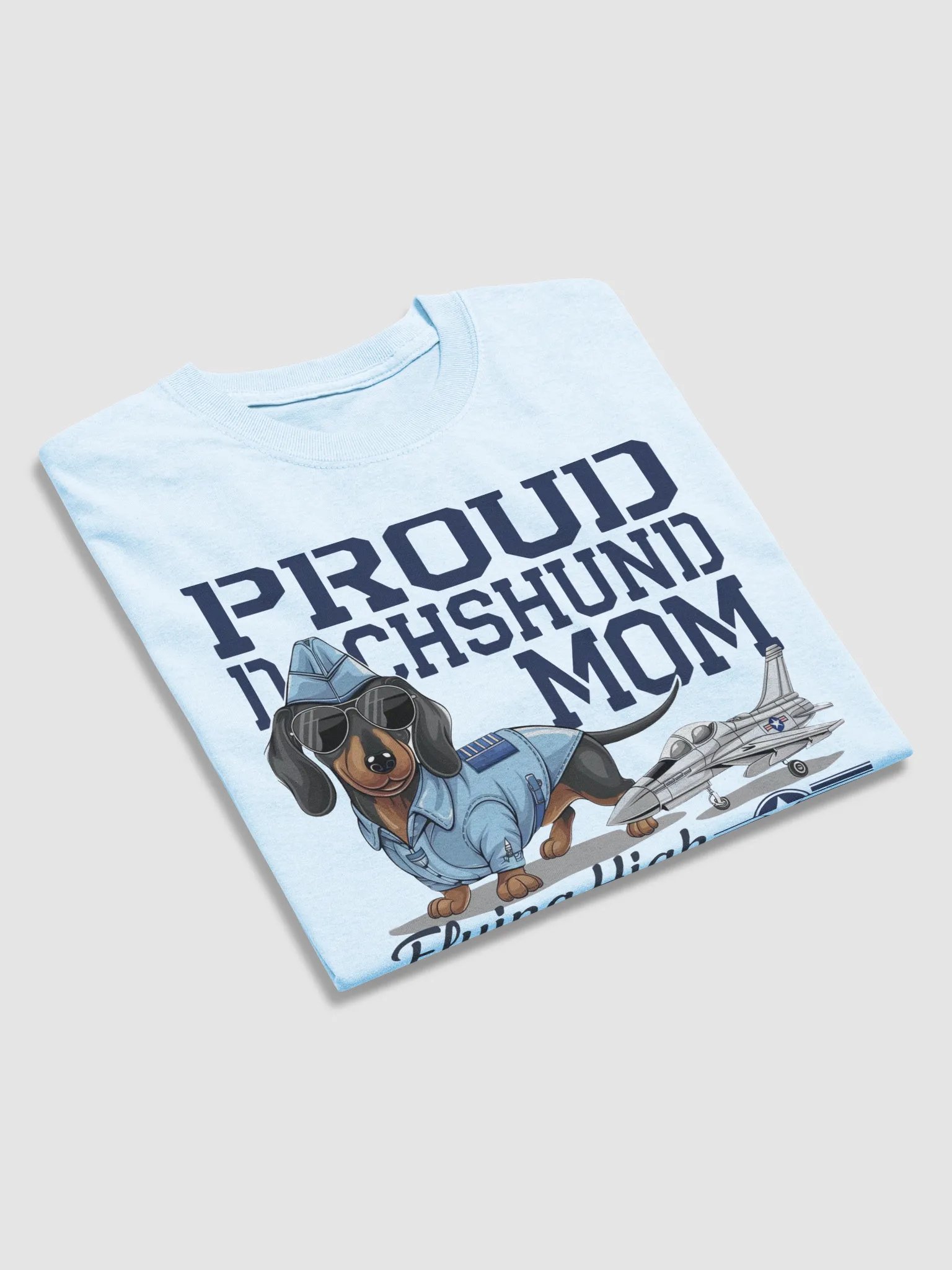 Proud Dachshund Mom - Flying High With My Co-Pilot Tee product image (4)