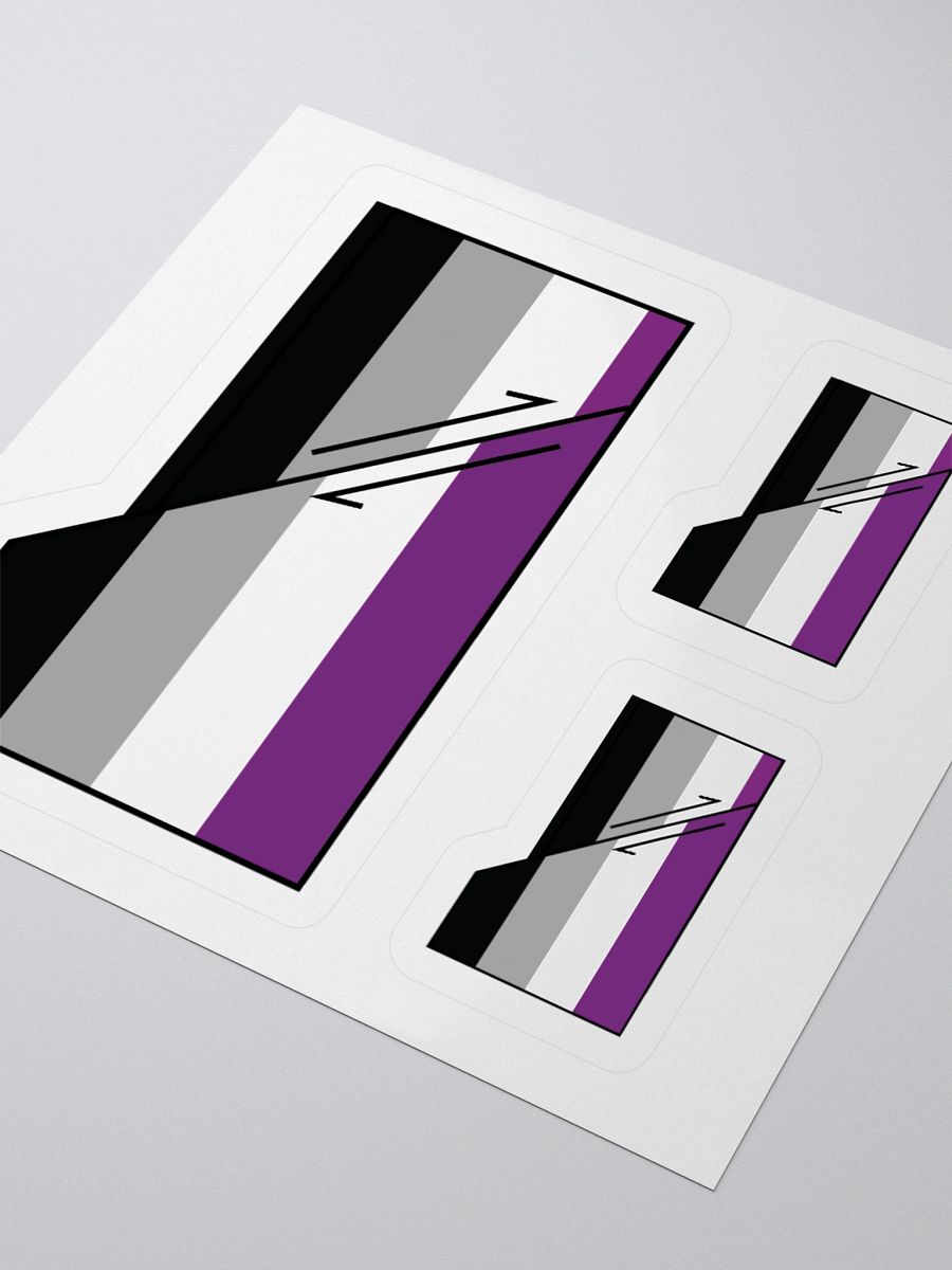 Faulted Pride Flags- Ace sticker product image (3)