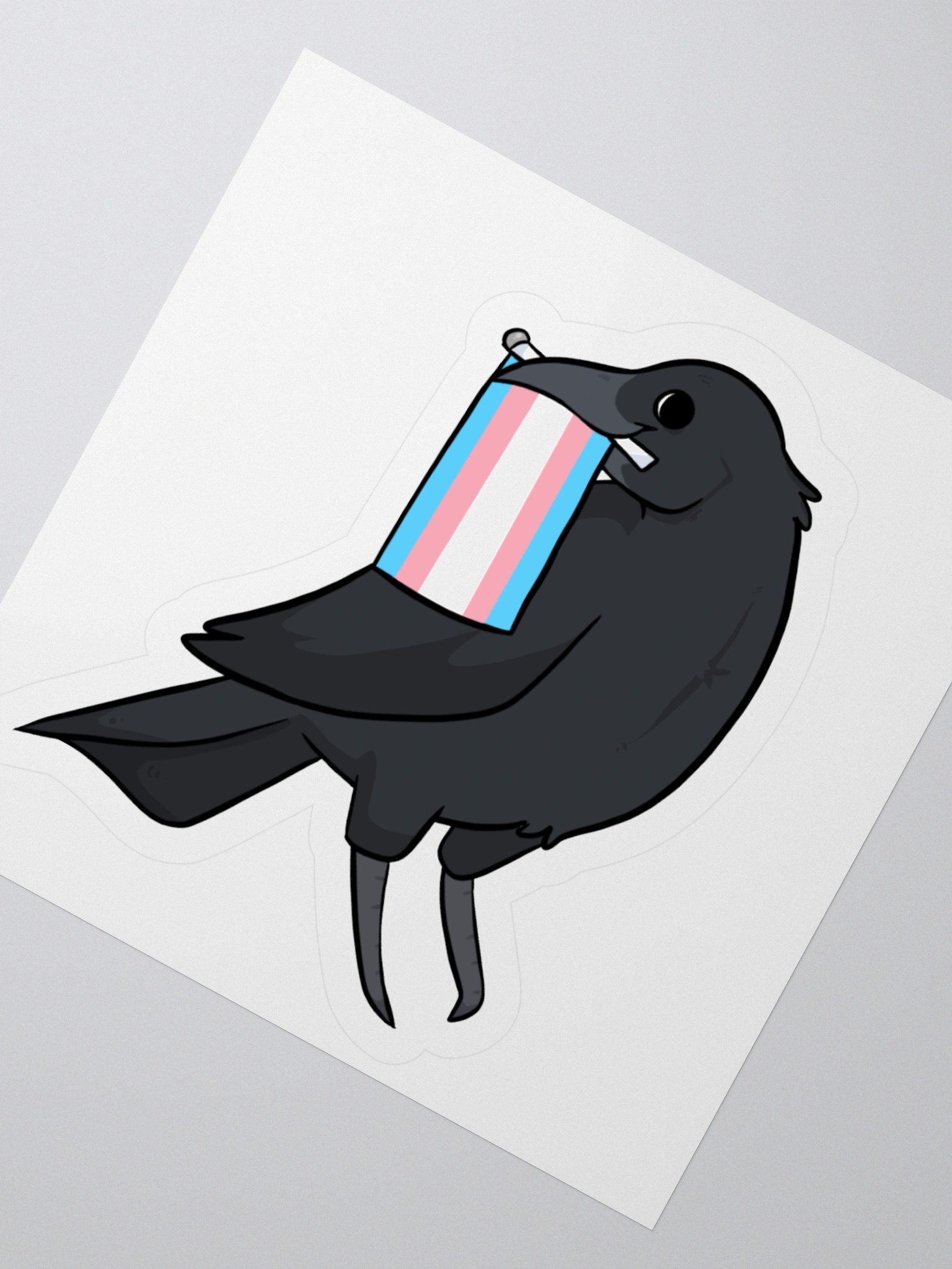 Trans Crow Sticker product image (2)