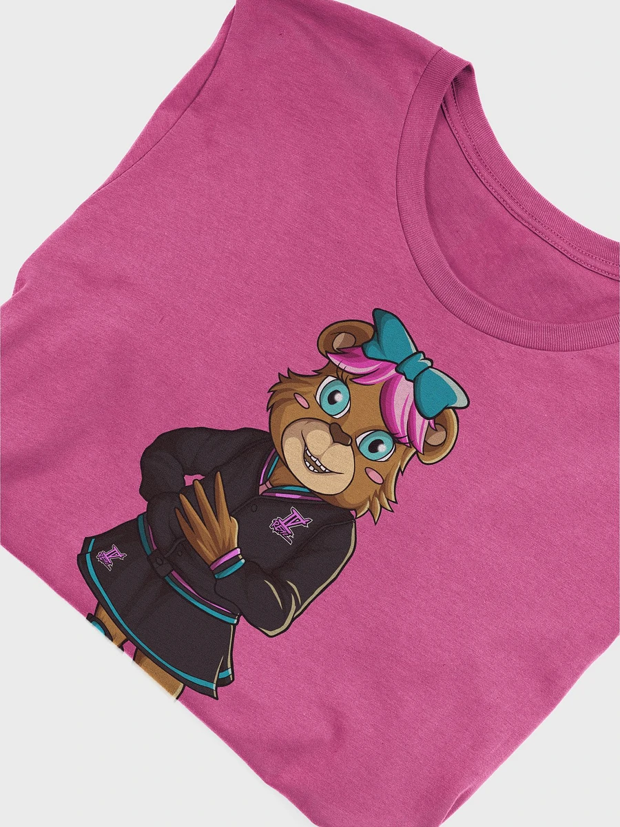 Standing Girl Bear Bella+Canvas Supersoft Pink T-Shirt product image (4)