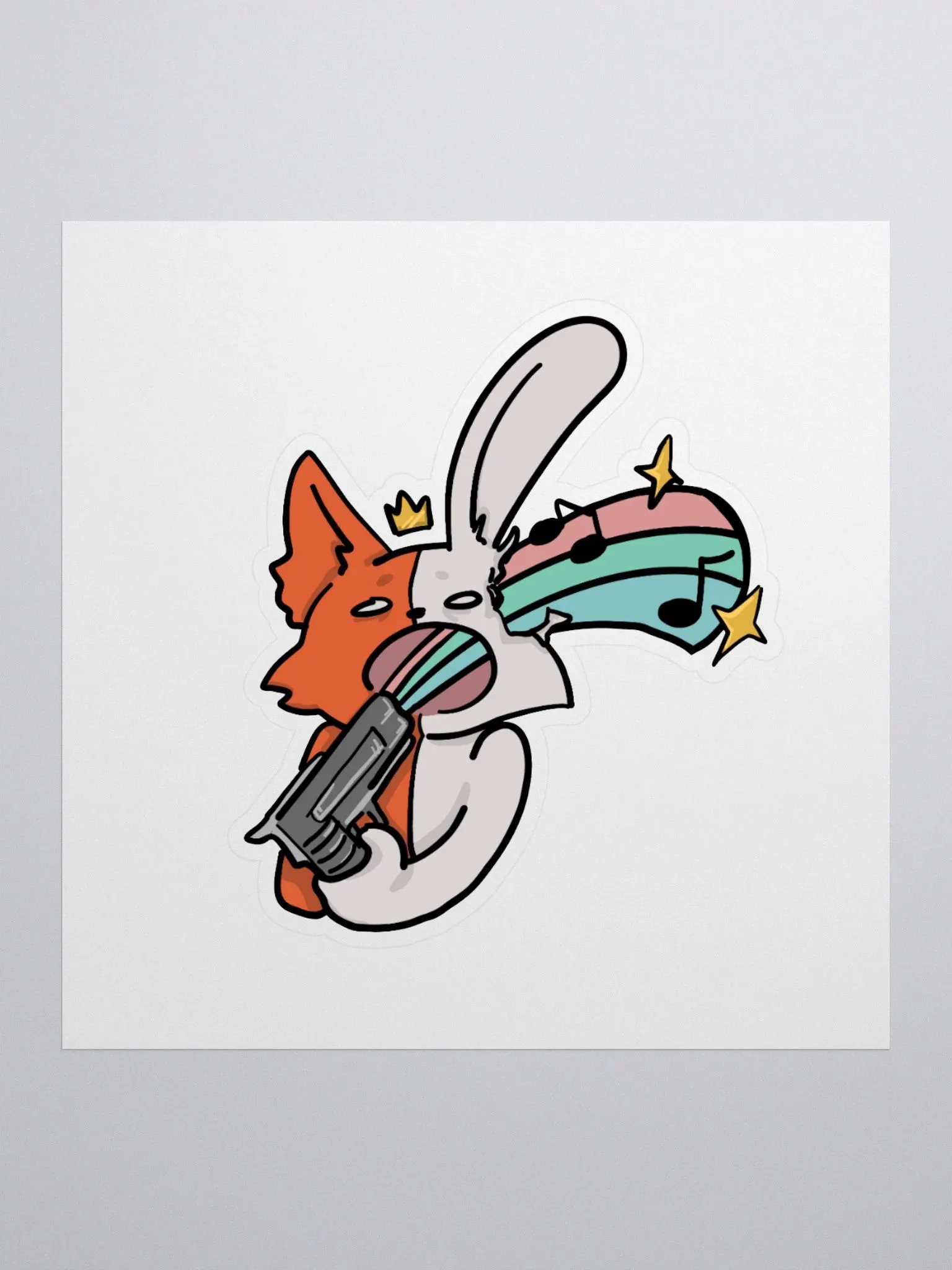 Shot my Brain Out With Music Sticker product image (1)