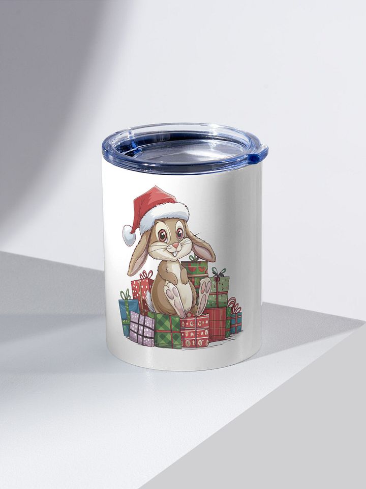 Santa Bunny 10oz Stainless Steel Tumbler product image (1)