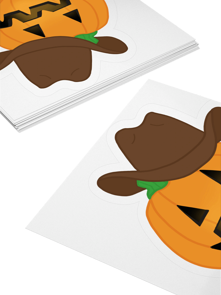 Halloween '25 Pumpkin Cowboy Sticker product image (2)
