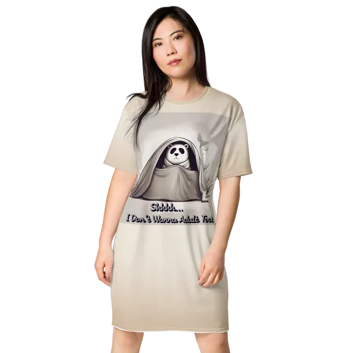 Panda 'Do Not Disturb' T-Shirt Lounge Dress product image (1)