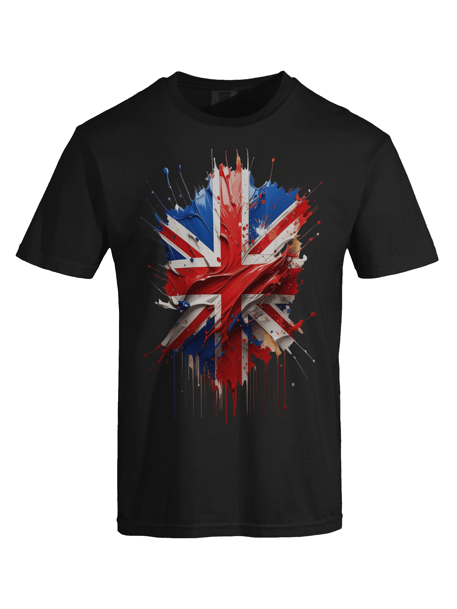 United Kingdom painted flag t-shirt product image (4)