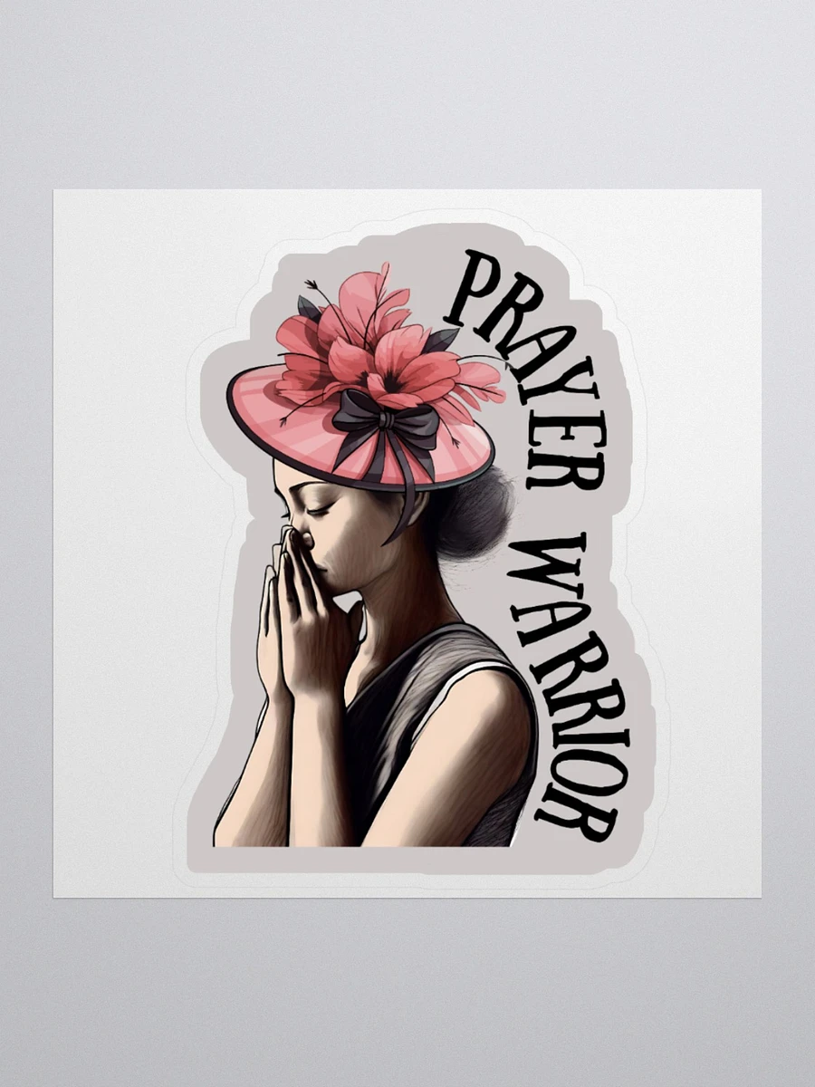 Lavender Prayer Warrior Church Lady Sticker product image (2)