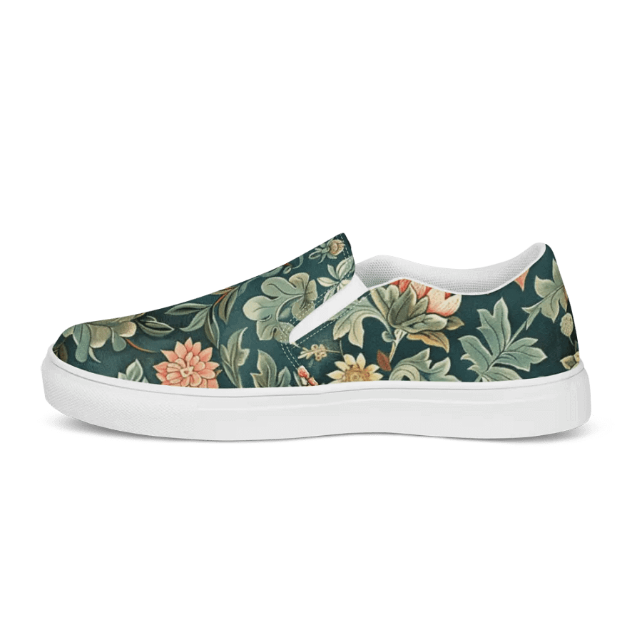 Multicolor Floral Pattern Women's Slip-On Canvas Shoes by Treasure Pie product image (8)