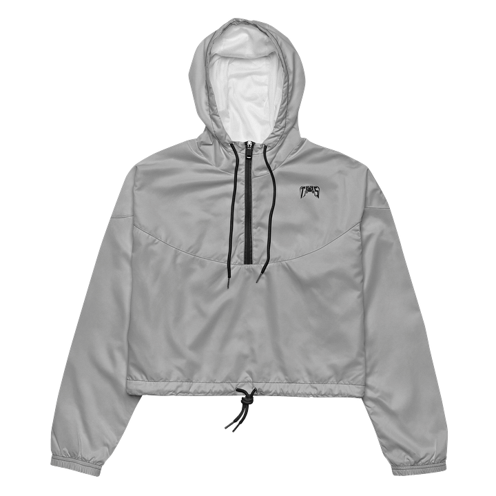 Women's Cropped Windbreaker (Light Grey) product image (2)