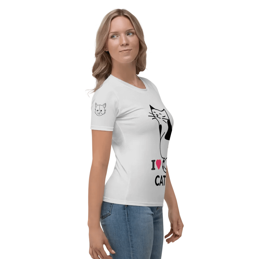 I Love Cats - Women's Crew Neck T-Shirt product image (3)