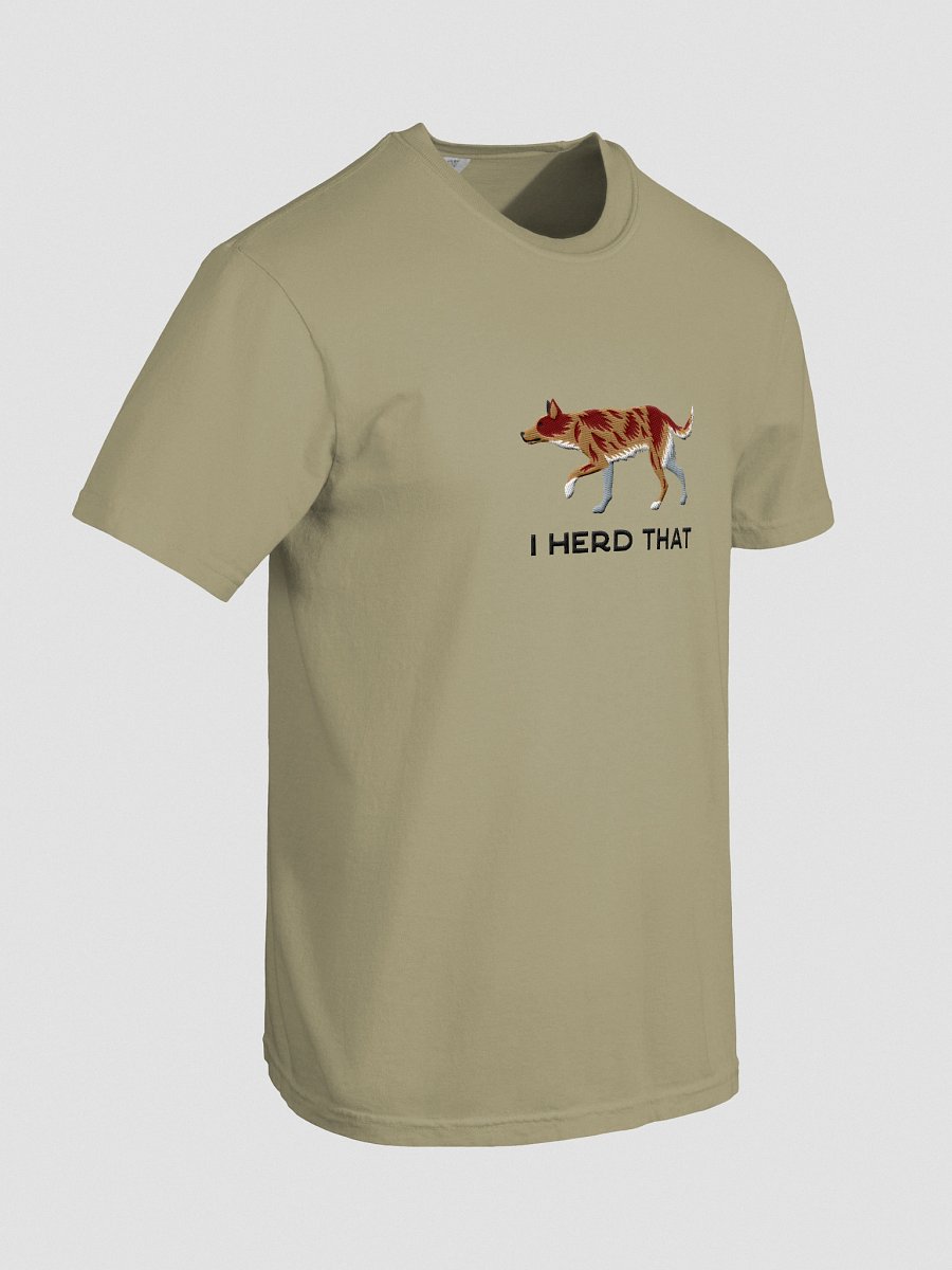 I Herd That T-Shirt(Embroidered) of an Australian Koolie(Red Merle) product image (18)
