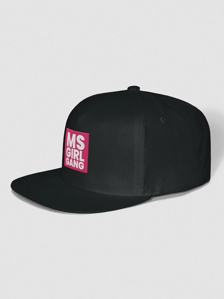 MSgirlgang Embroidered Logo Flat Snapback Hat product image (2)