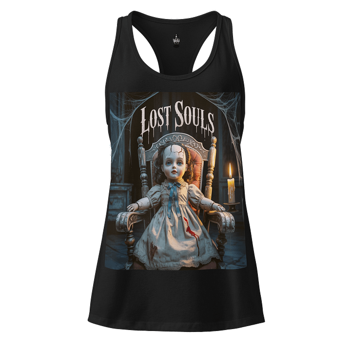 Midnight Veil Designs Women's Gothic Racerback Tank Top - Lost Souls Black product image (1)