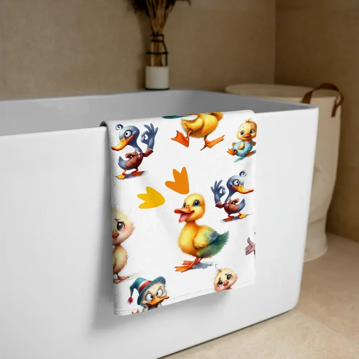 Cute & Quirky Ducks Sublimated Towel product image (2)