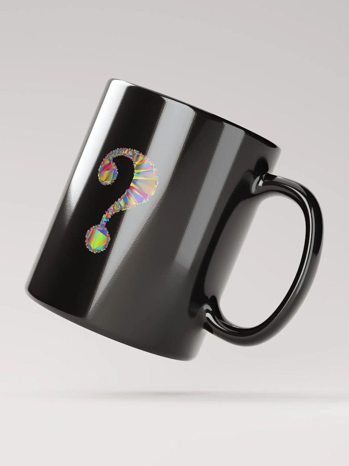 Black Glossy Coffee mug- Question Mark Symbol product image (4)