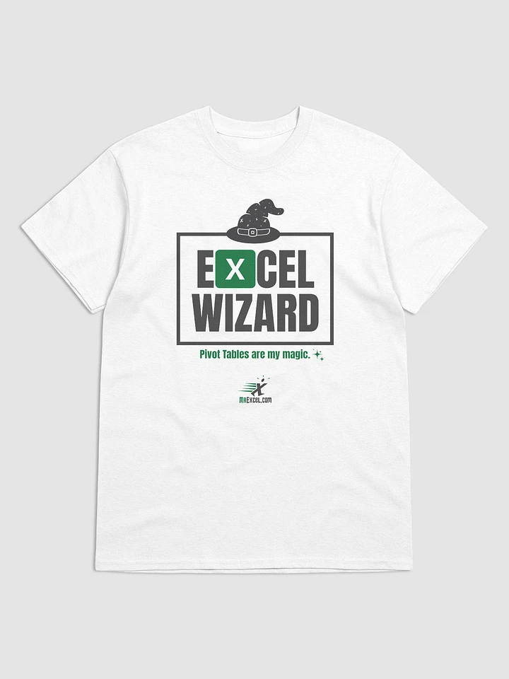 Excel Wizard - White T-shirt product image (1)