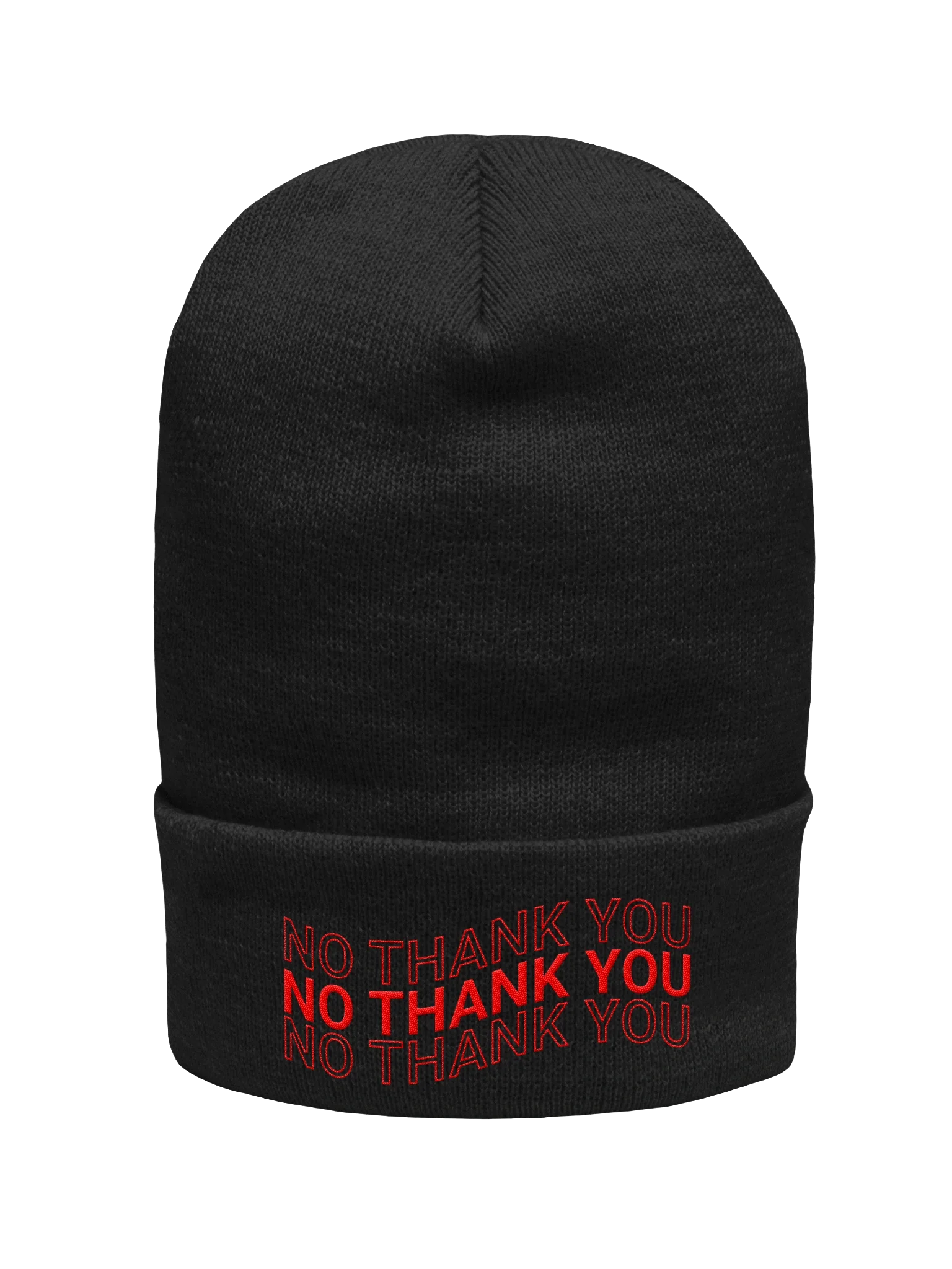 No Thank You Beanie product image (1)
