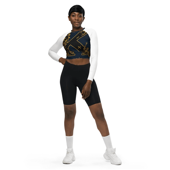 K as in kleptocracy long sleeve crop top product image (2)
