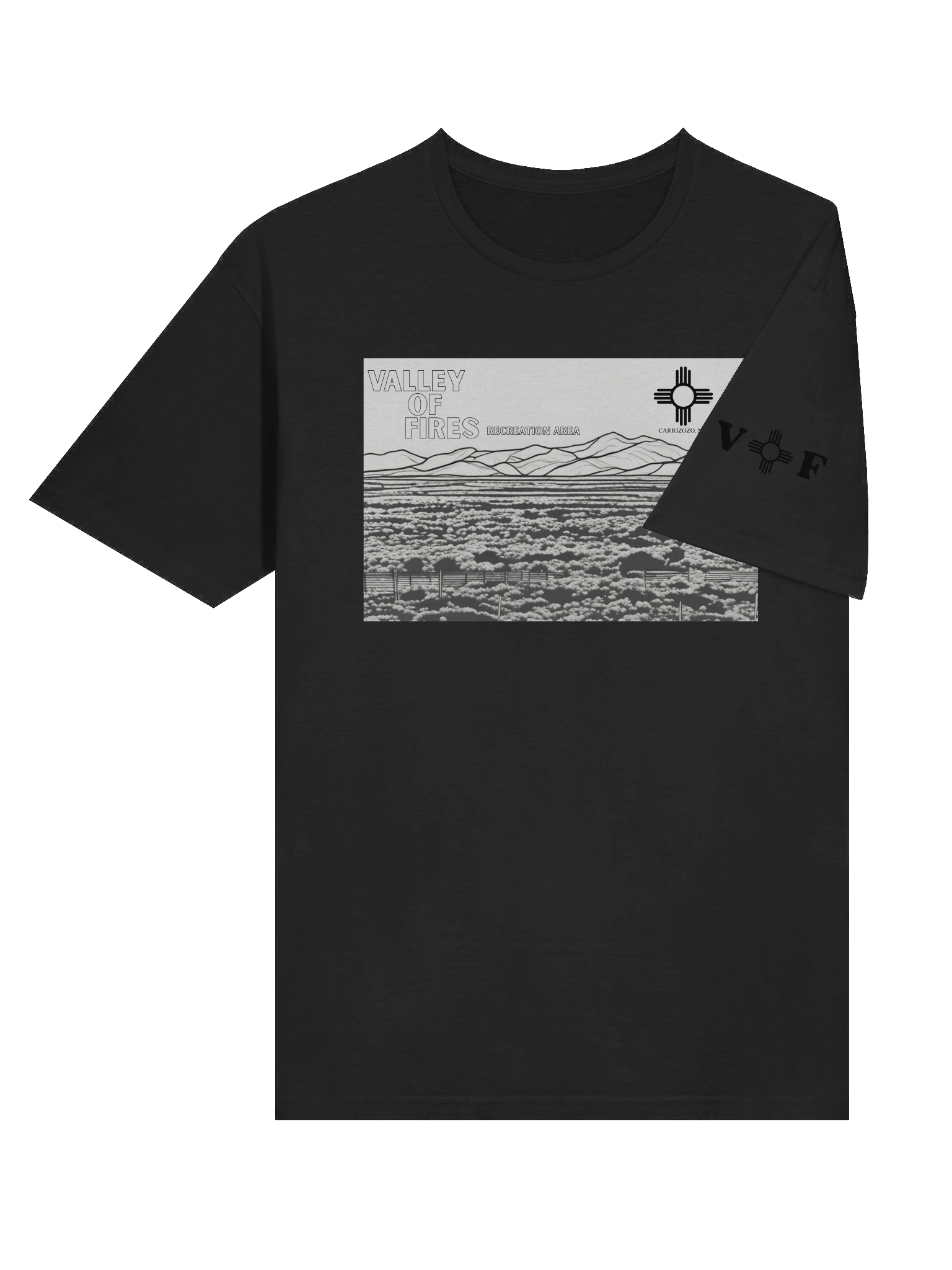 Black & White Malpais Comfort Unisex Tee product image (84)